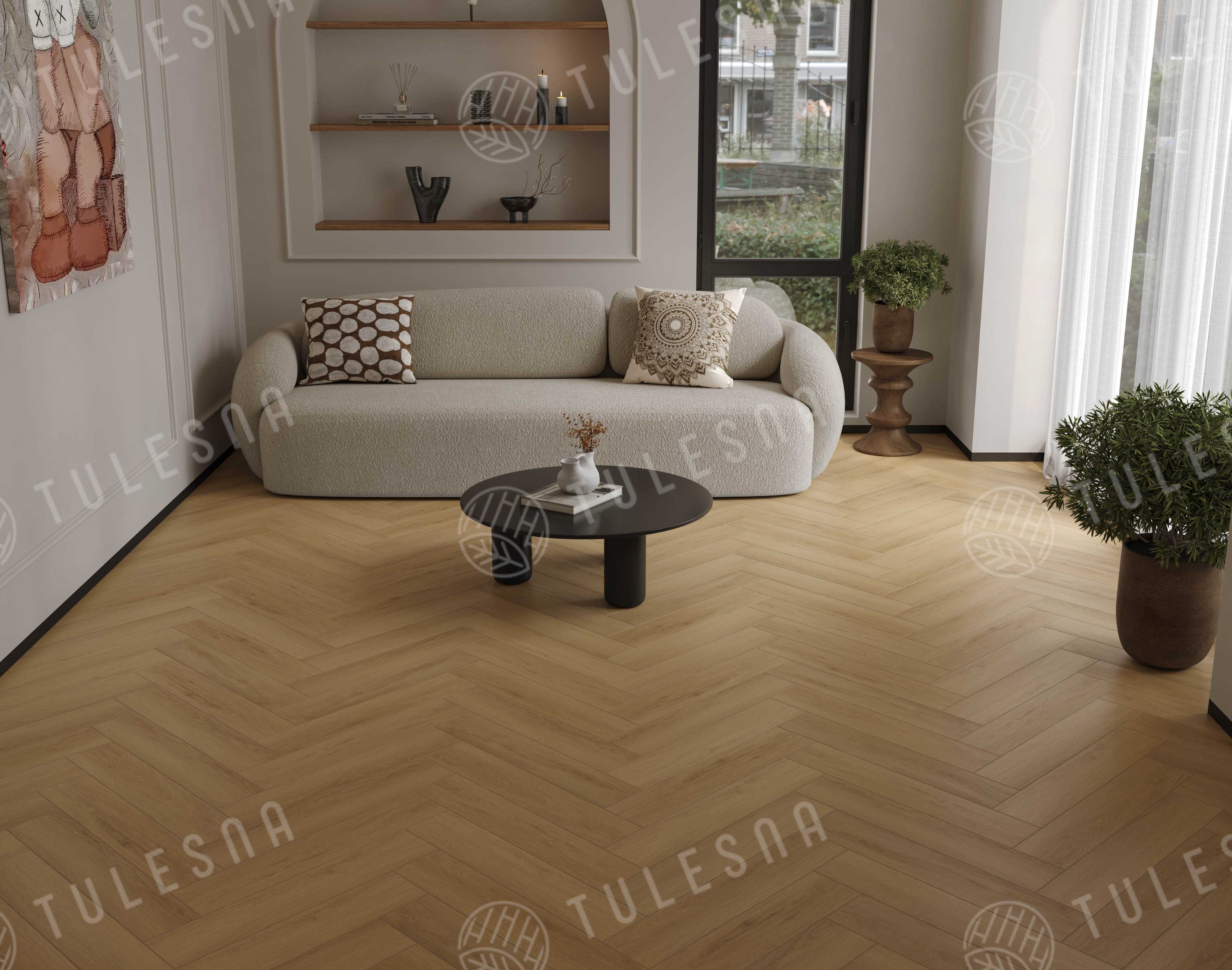 Ламинат Tulesna Селена Паркет (Selene Parquet) 12/34 4V LF504-14 Горбея 121x605 фото 2