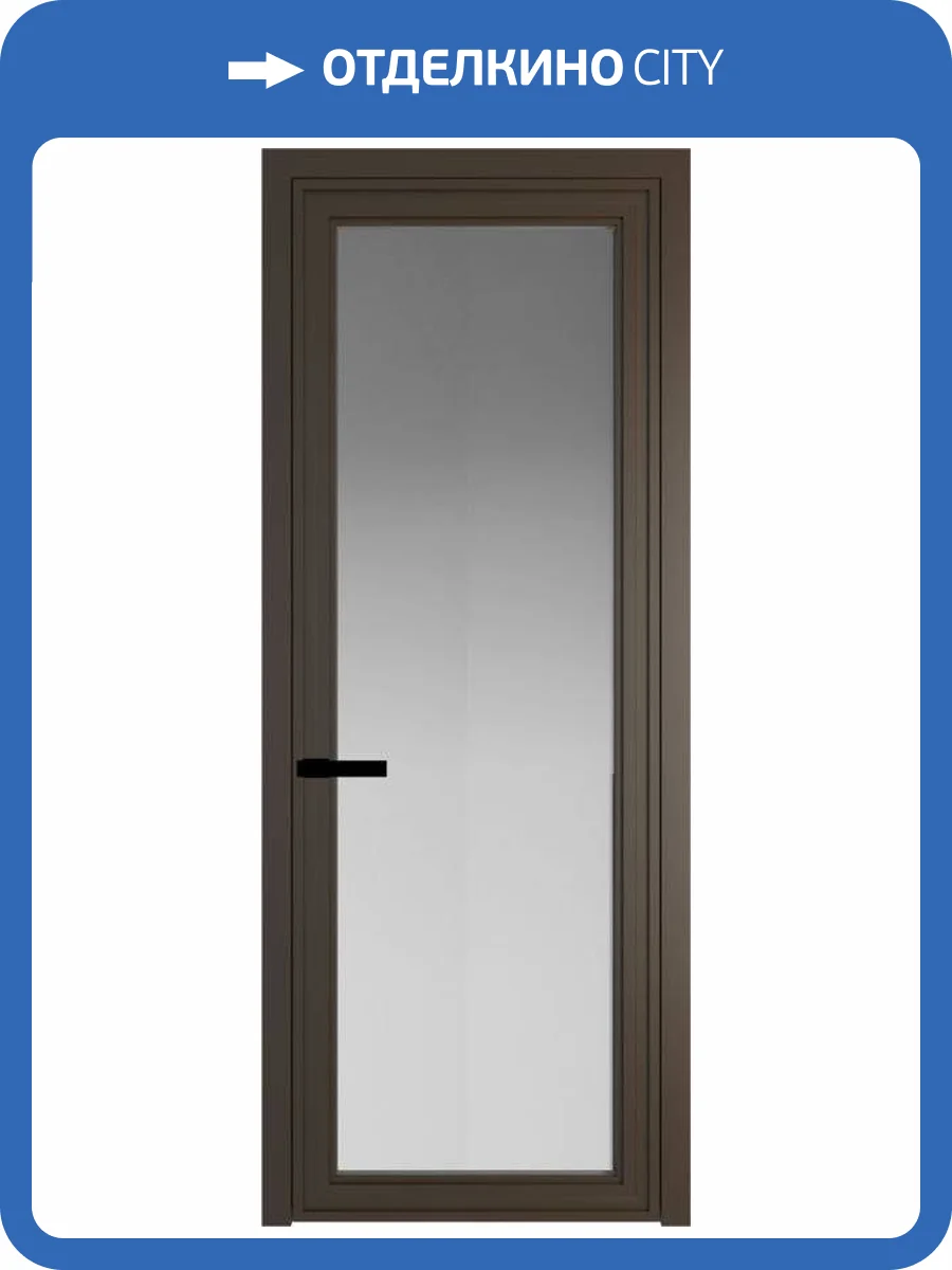 Межкомнатная дверь Profil Doors 1 AGP цвет профиля Деорэ, стекло безопасное 6 мм матовое 600x2000 фото 2