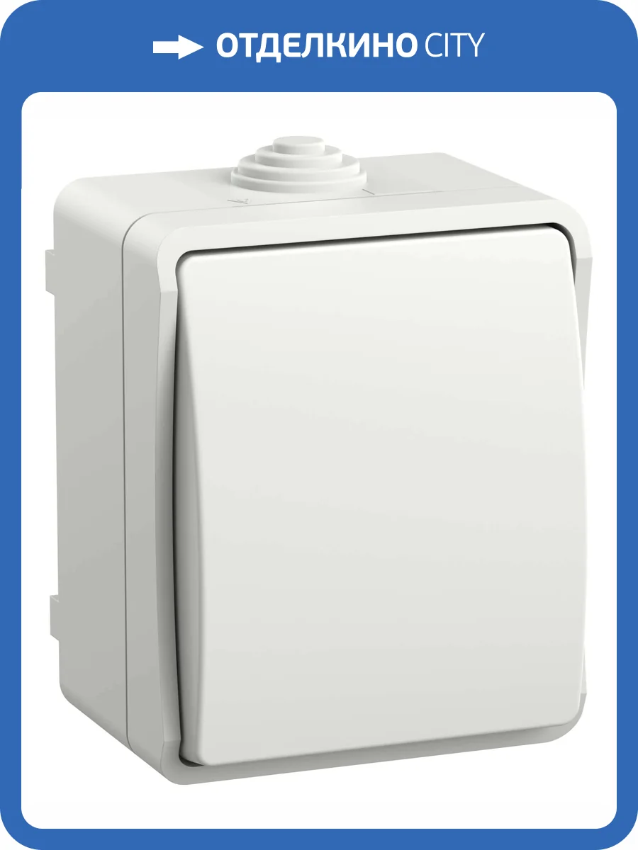 Выключатель 1-клавишный проходной IEK Fors EVS10-K01-10-54-DC белый фото 7