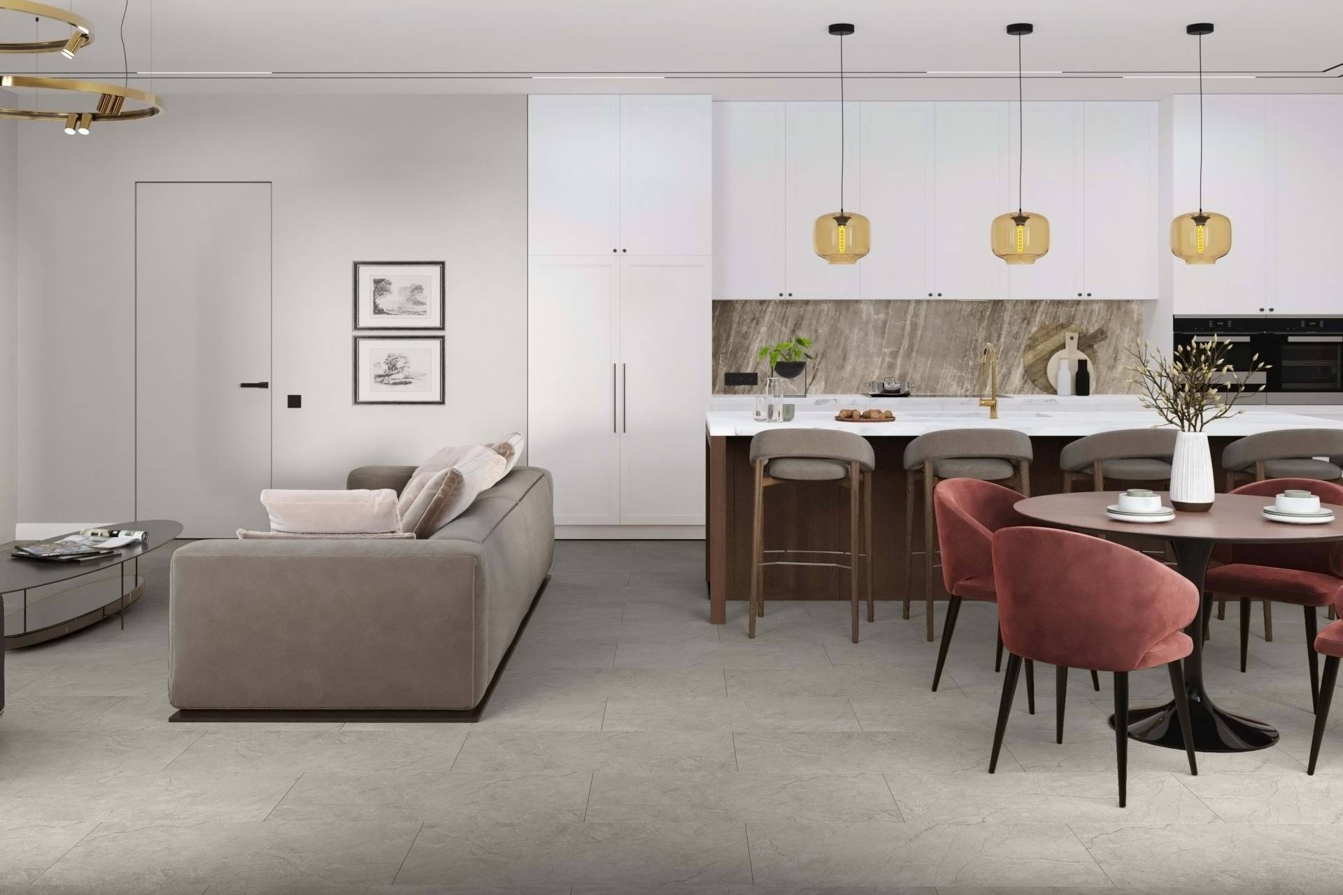 LVT Плитка Damy Floor Ascent 2.5/43 4V 6210-1-LVT Пик Лайла 912.4x455.2 фото 4