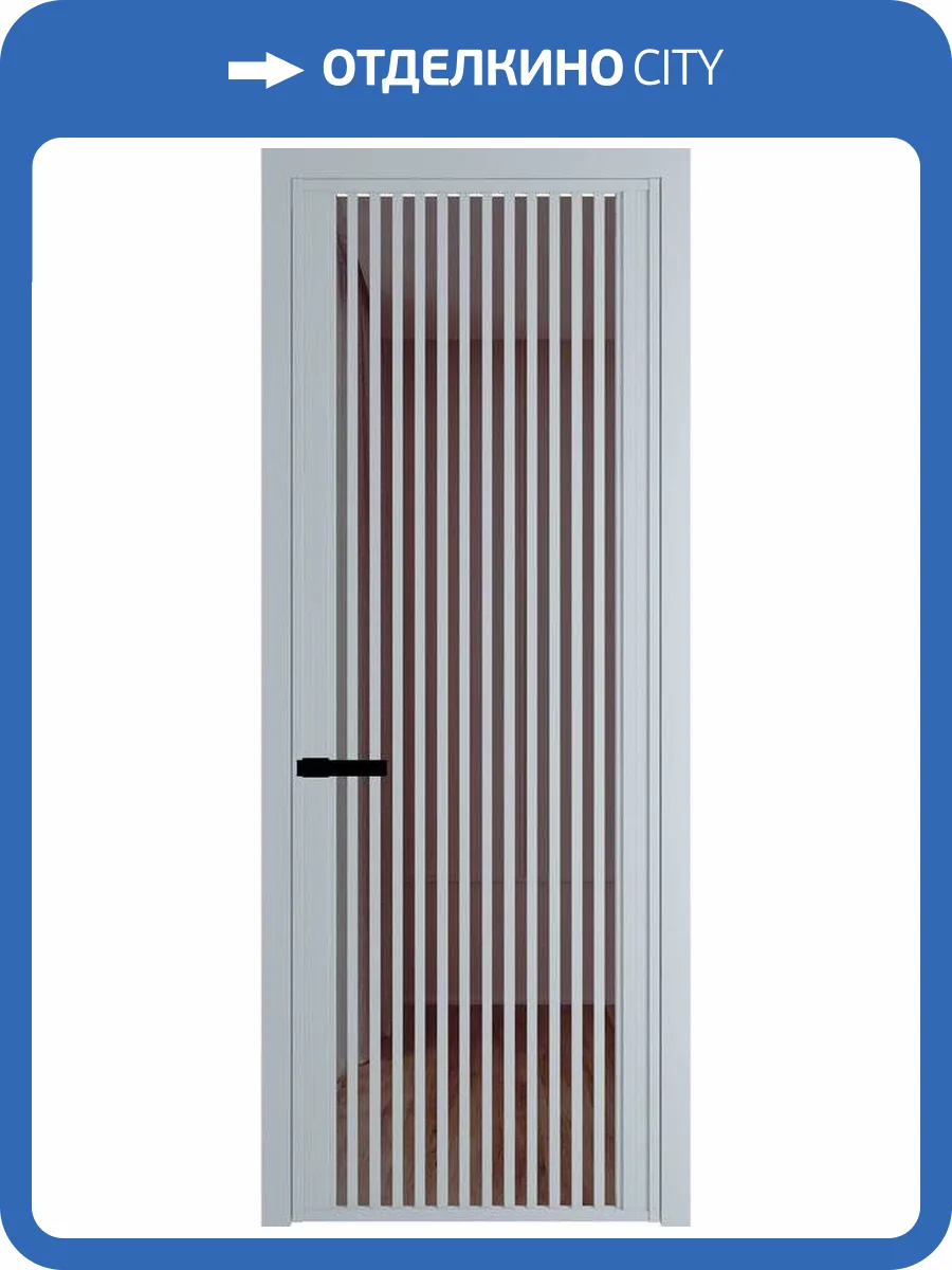 Межкомнатная дверь Profil Doors 3 AGP цвет профиля Серебро, стекло безопасное 6 мм золотистая бронза 800x2000 фото 2