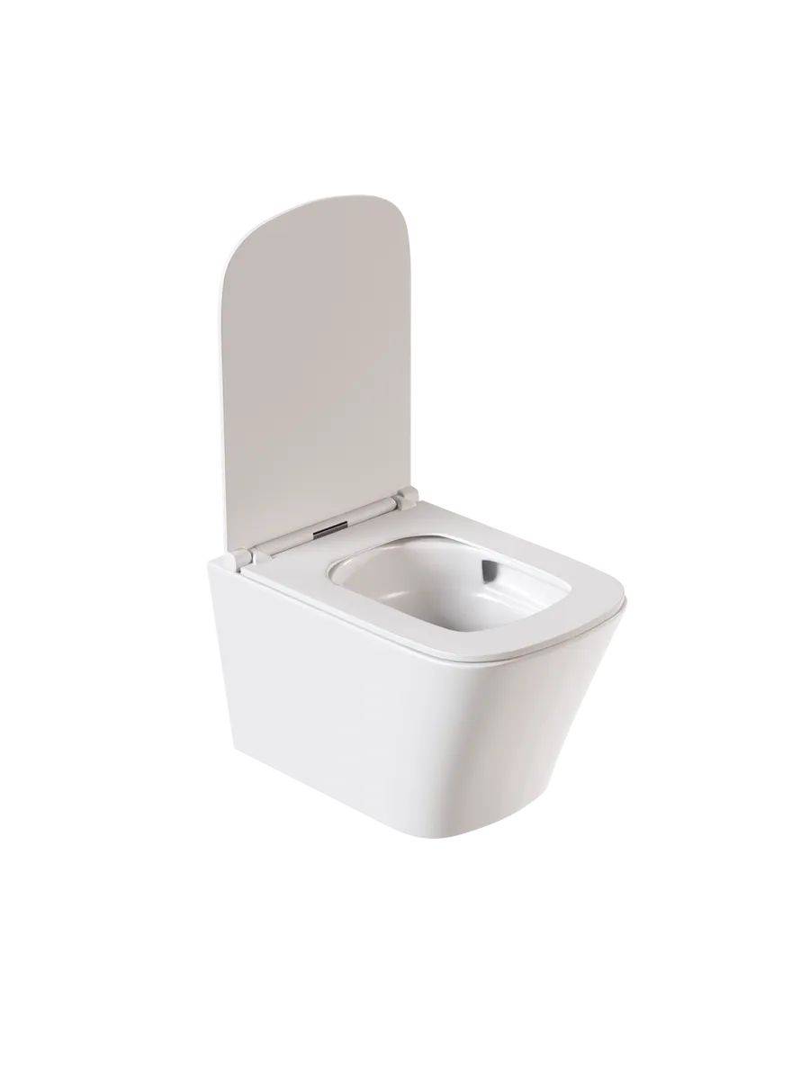 Унитаз подвесной Watersense Eva Vortex W00082 безободковый, сиденье микролифт фото 12