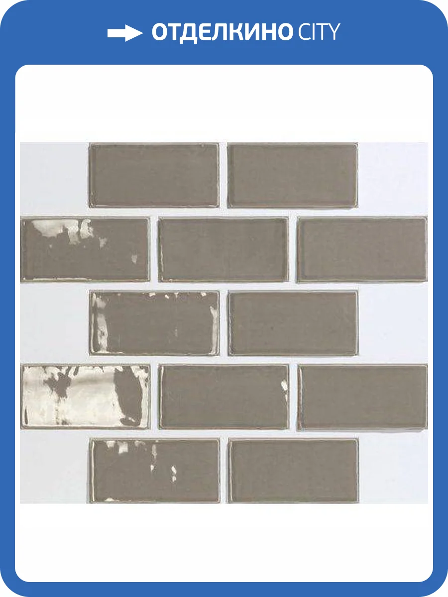 Керамическая плитка Ape Ceramica Vintage A018548 Grey 7.5x15 фото 3