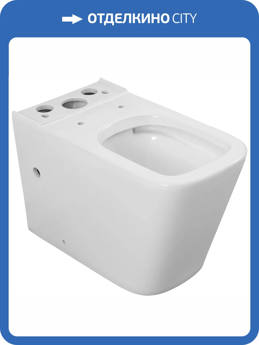 Чаша унитаза Creto Logan L4 1004-001-L2СW безободковая, белая, с сиденьем фото 7