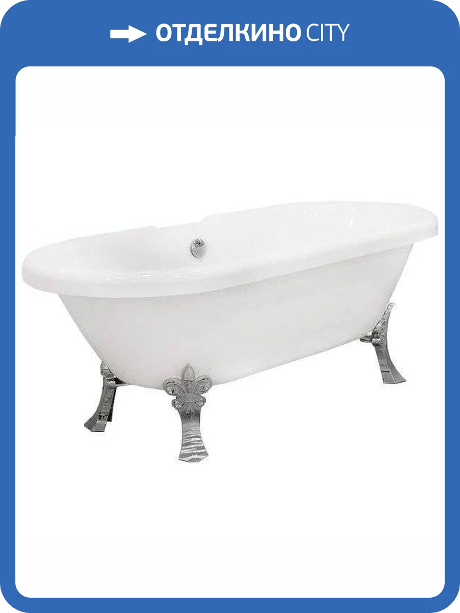 Акриловая ванна Radomir Леонесса 1-01-2-0-9-138 175x80 с ножками хром фото 11