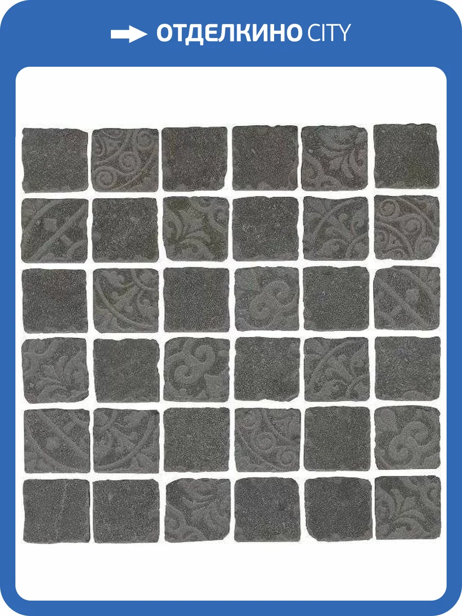 Декор Kerama Marazzi Про Фьюче SBM008/DD640620 Антрацит Мозаичный 30x30 фото 4