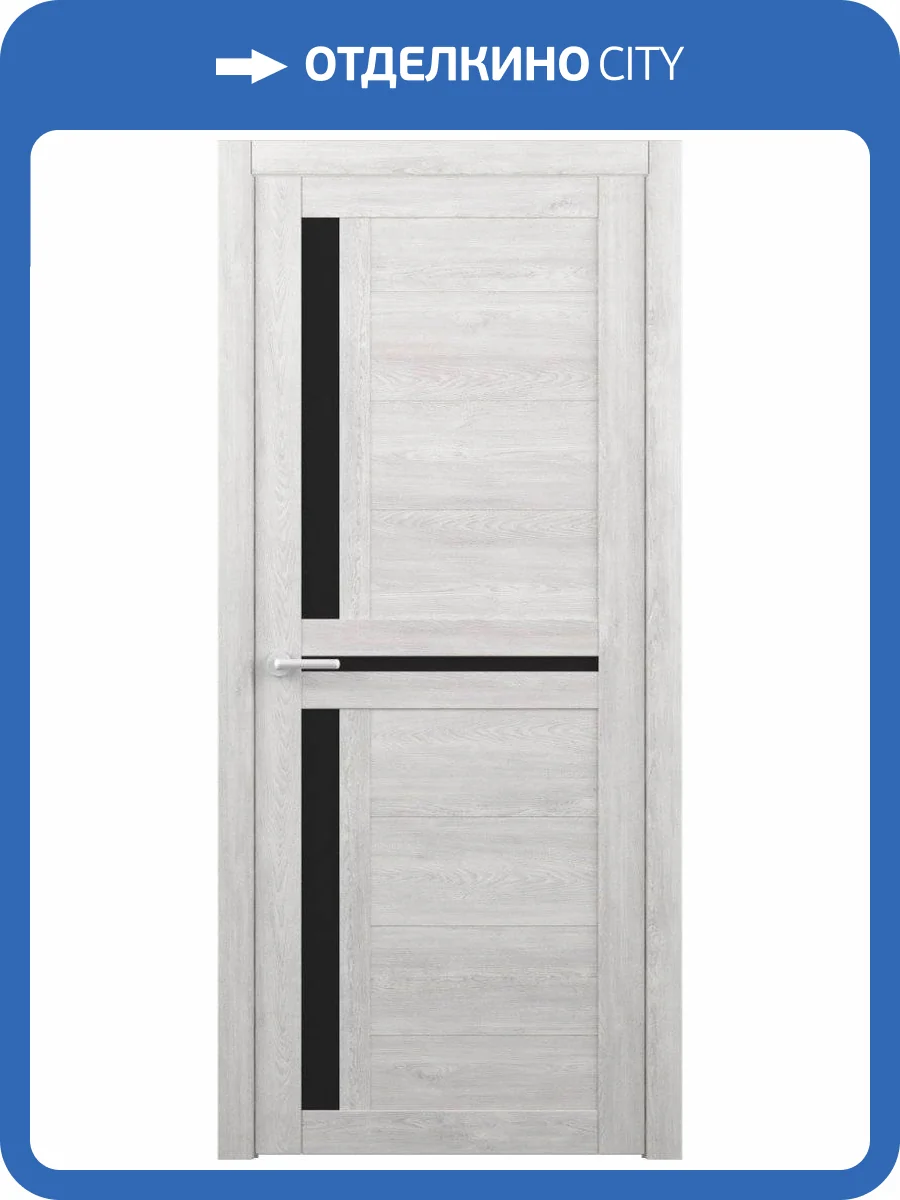 Межкомнатная дверь Albero Кельн остеклённая дуб нордик 800x2000 фото 2