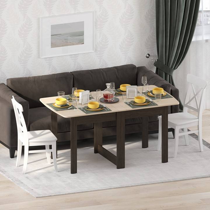 Стол-книжка МФ Jazz СТК 4ВМ СТК-4ВМ Венге Дуб молочный фото 2