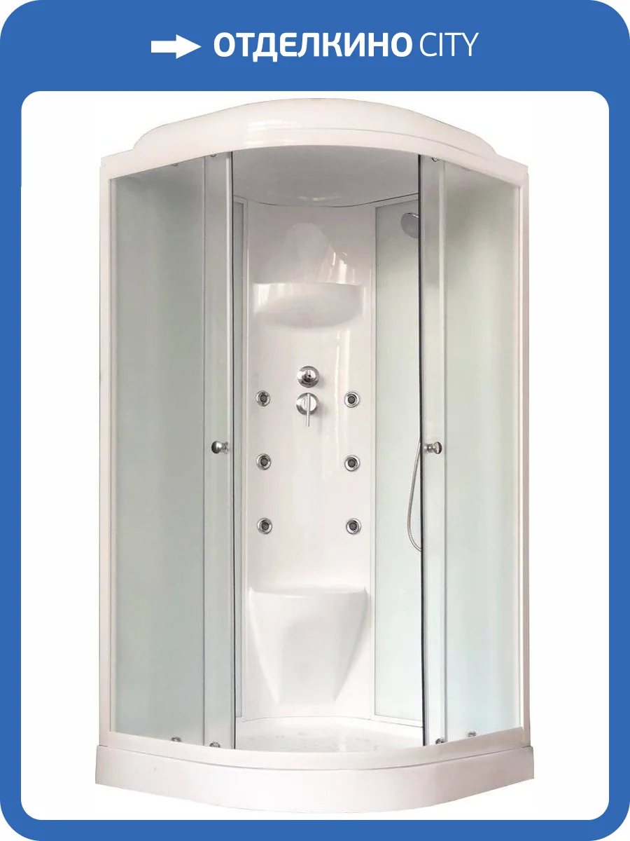 Душевая кабина Royal Bath RB 100HK7-WC с низким поддоном, с сиденьем фото 4