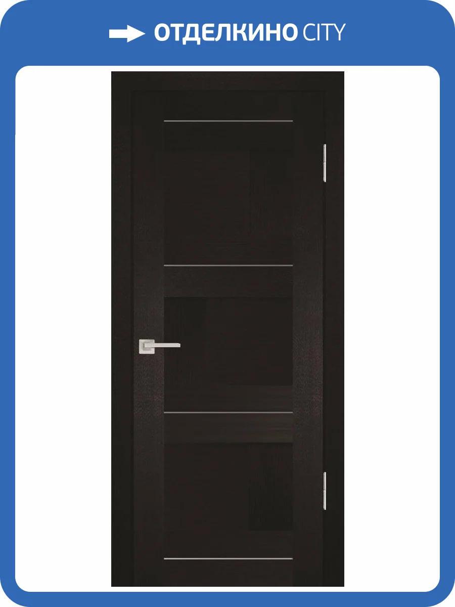 Межкомнатная дверь Profilo Porte экошпон PS-12, глухая, венге мелинга 900x2000 фото 2