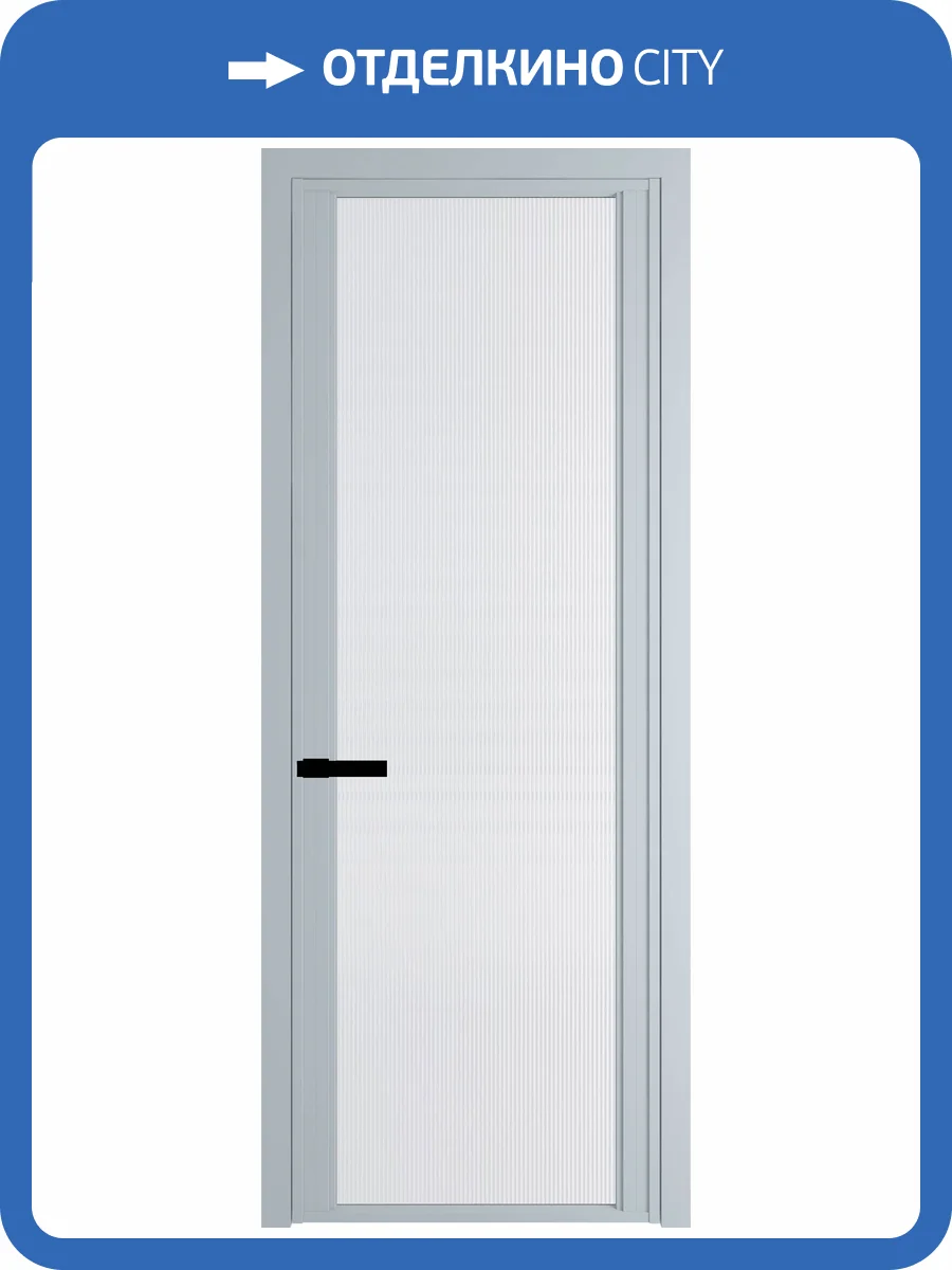 Межкомнатная дверь Profil Doors 2 AGP цвет профиля Серебро, стекло безопасное 6 мм мору белый 800x2000 фото 2