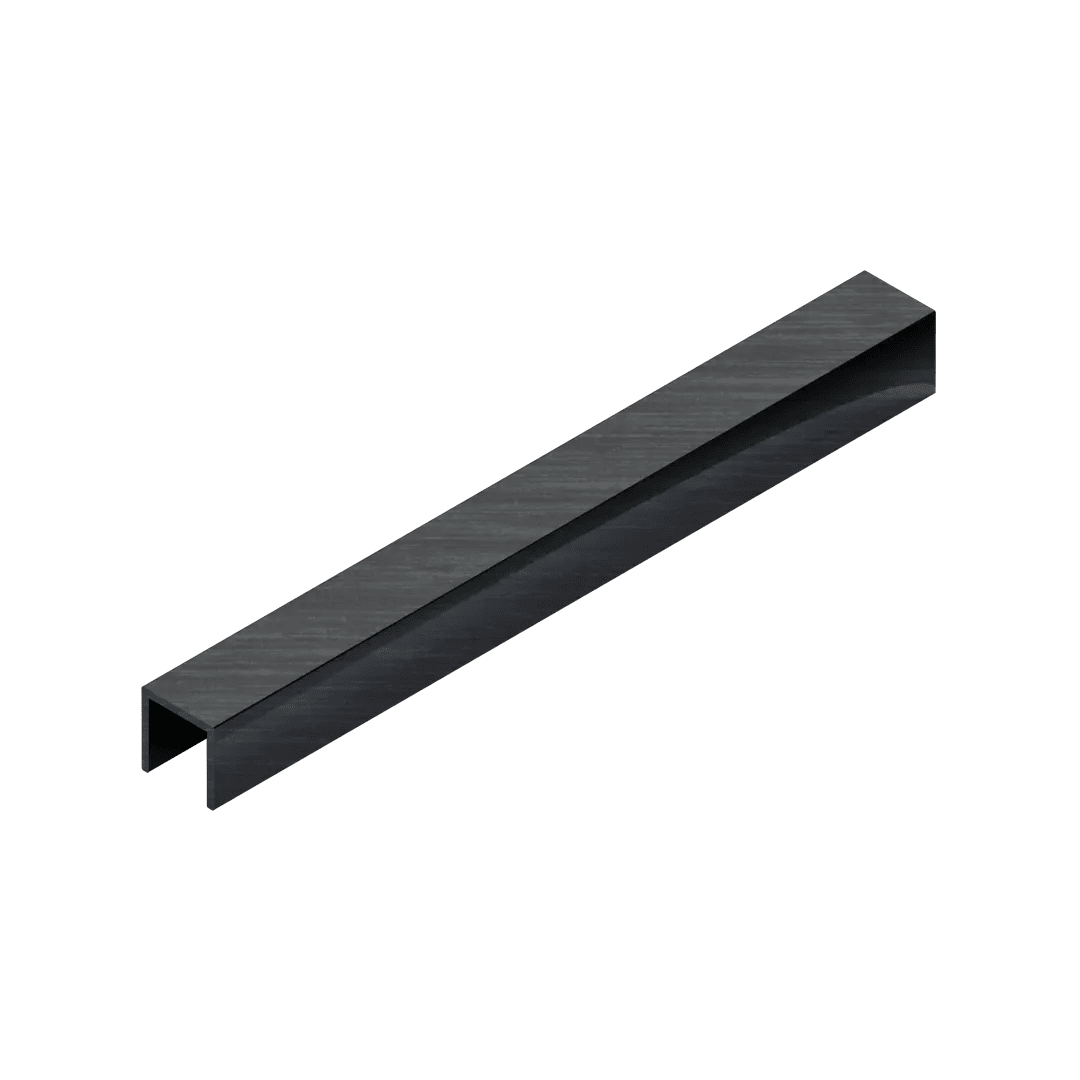 Профиль П-образный Neexy pv83-46 BBL-D черный блестящий браш 270x1x1