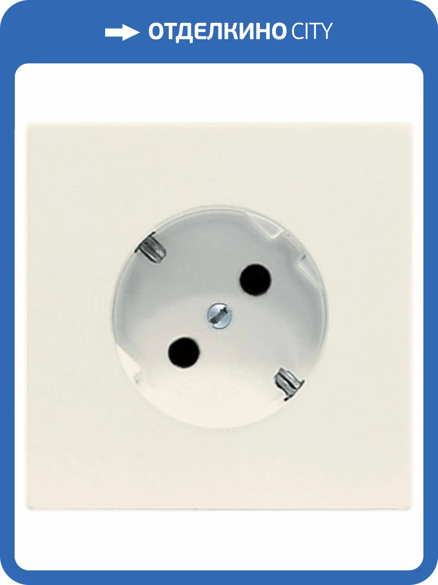 Розетка с заземлением под углом 45 градусов Jung LS 990 слоновая кость LS520-45 фото 2