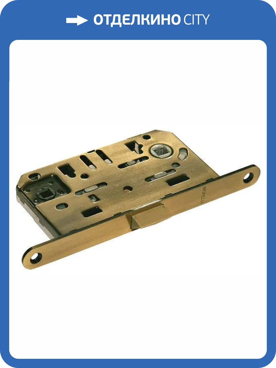 Межкомнатная защелка Morelli 1895P AB многофункциональная, бронза фото 3