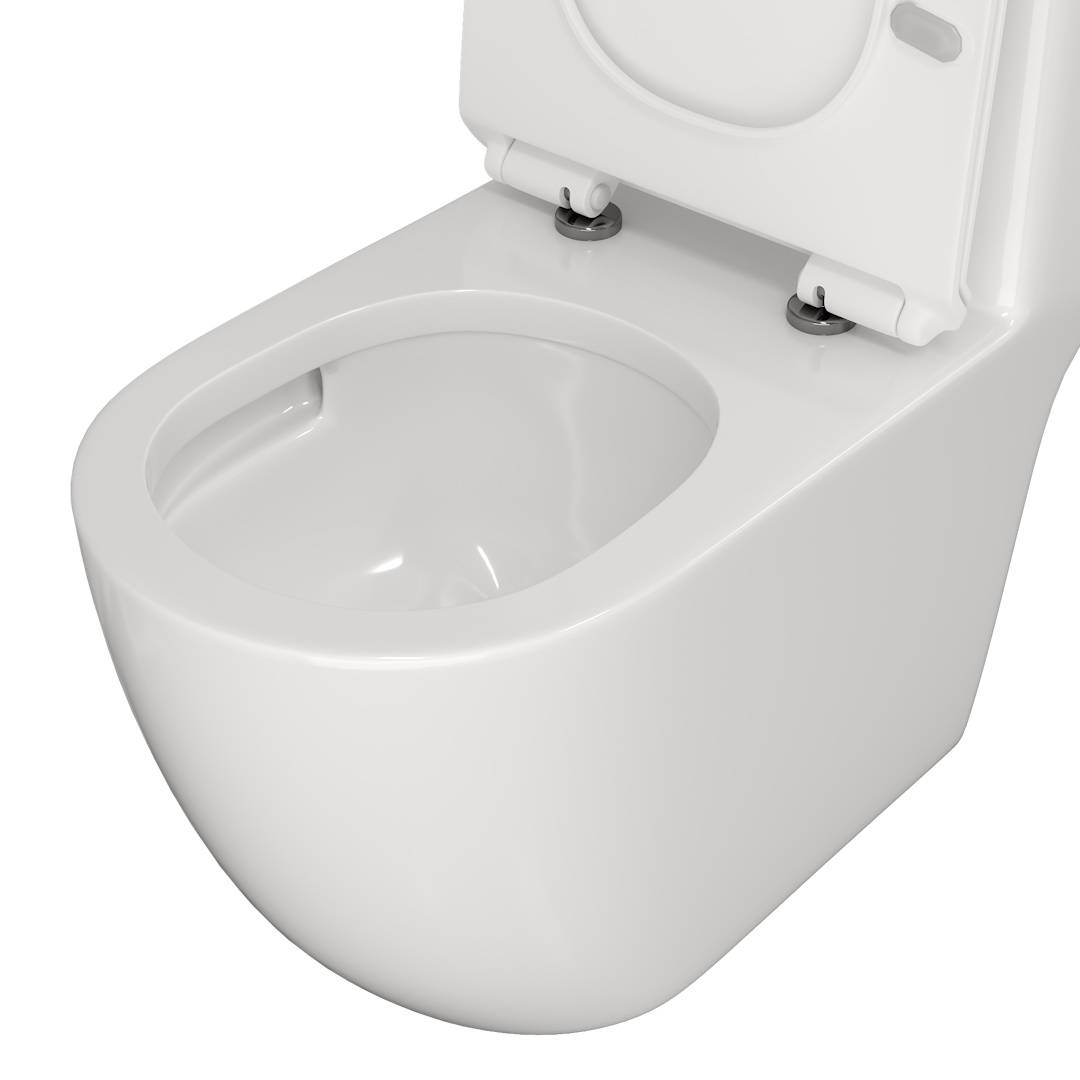 Унитаз-моноблок Watersense Milana Vortex W00746 безободковый, сиденье микролифт фото 4