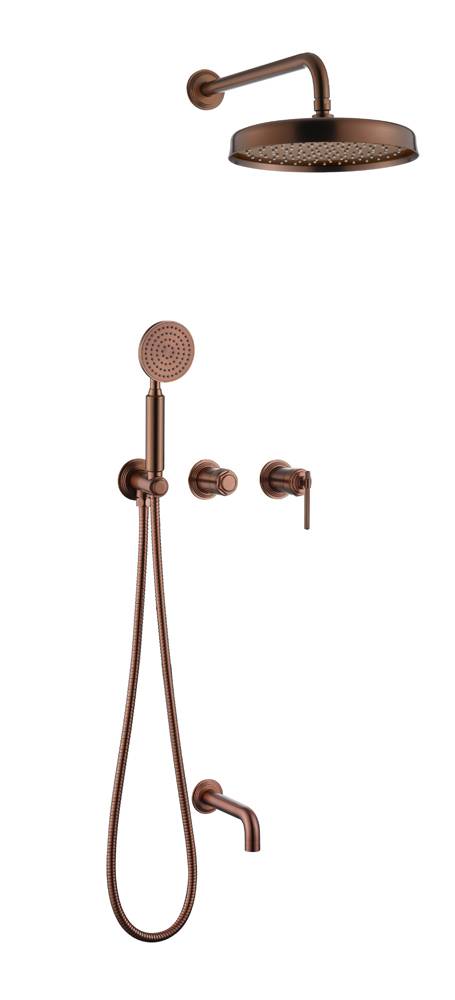 Душевой комплект Boheme Eterna 174-2-CB Copper Brushed