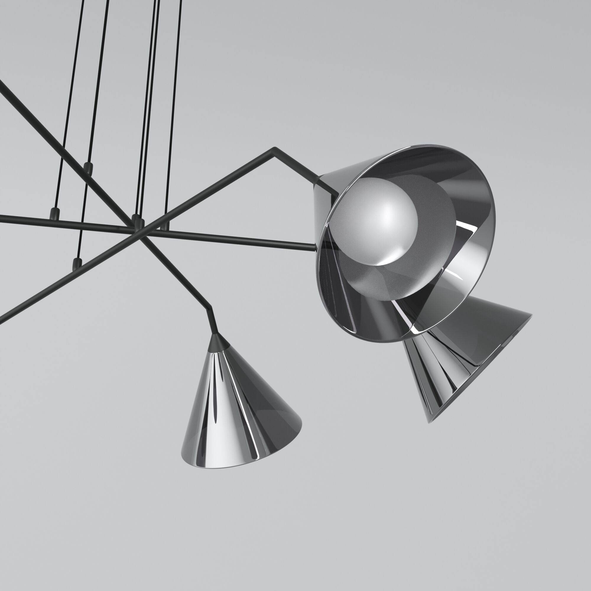 Подвесной светильник Eurosvet Enigma 70161/6 черный Smart фото 3