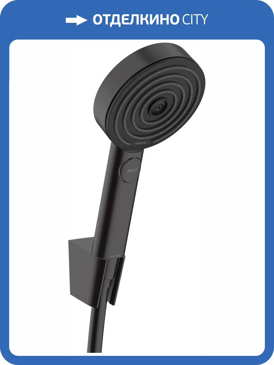 Душевой гарнитур Hansgrohe Pulsify Relaxation 24302670 105 3 jet, черный матовый, 1.25 м фото 3