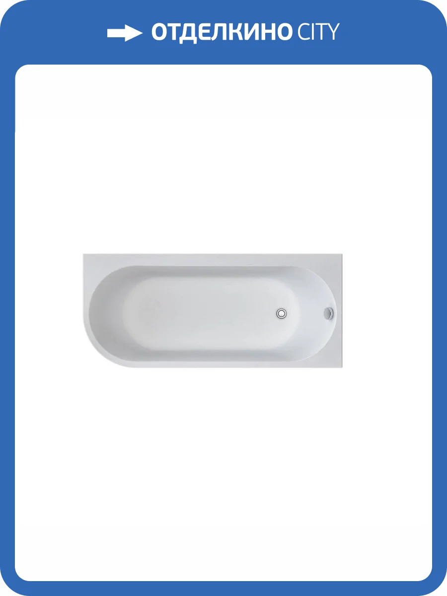 Акриловая ванна Creto Melissa 170x75 правая, с каркасом фото 6