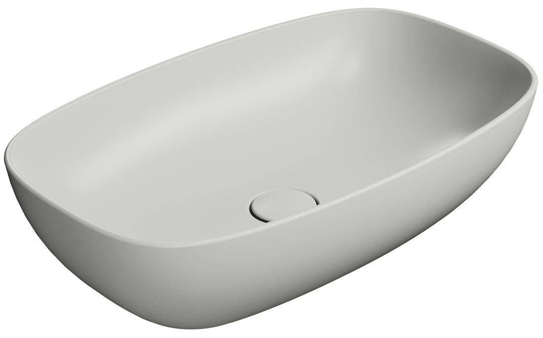 Раковина GSI Nubes 978317 серый матовый, 60x38