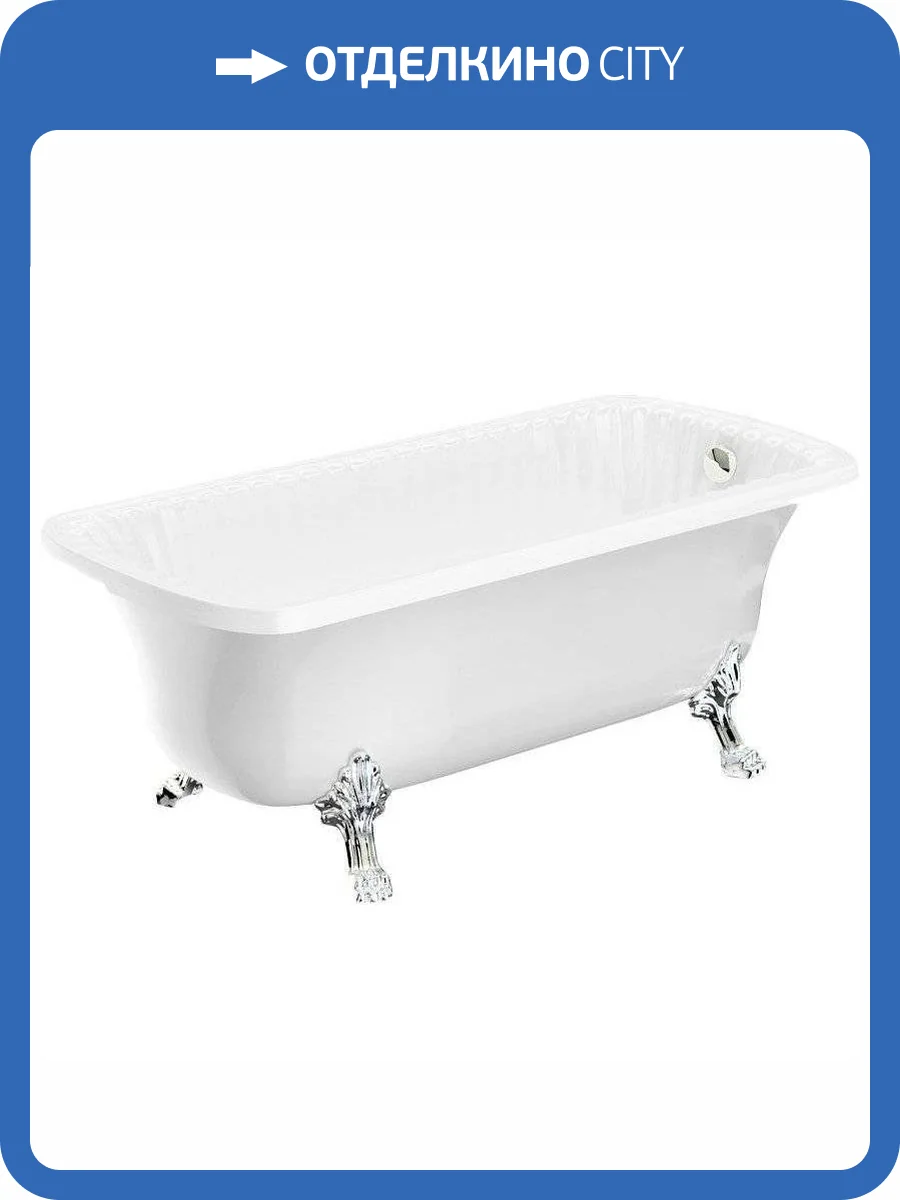 Ванна из искусственного камня Migliore Olivia 24394 174x80 хром фото 3