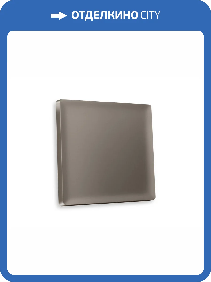 Лицевая панель для 1-клавишного выключателя Ambrella Volt Alfa AP6310 темная бронза матовый фото 3