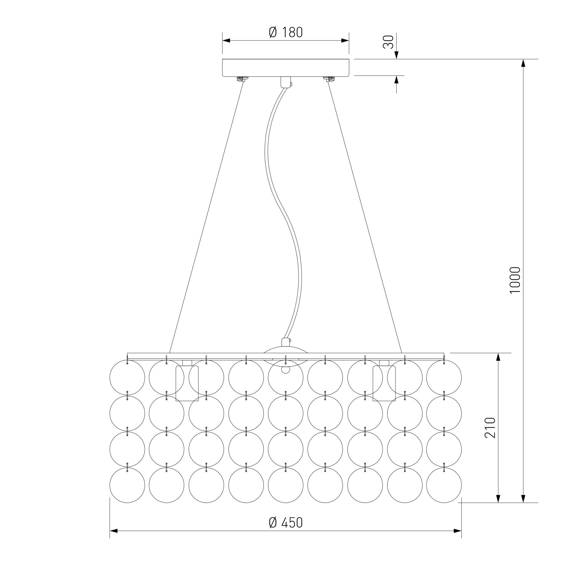 Подвесной светильник Eurosvet Sandra 60005/4 хром фото 5