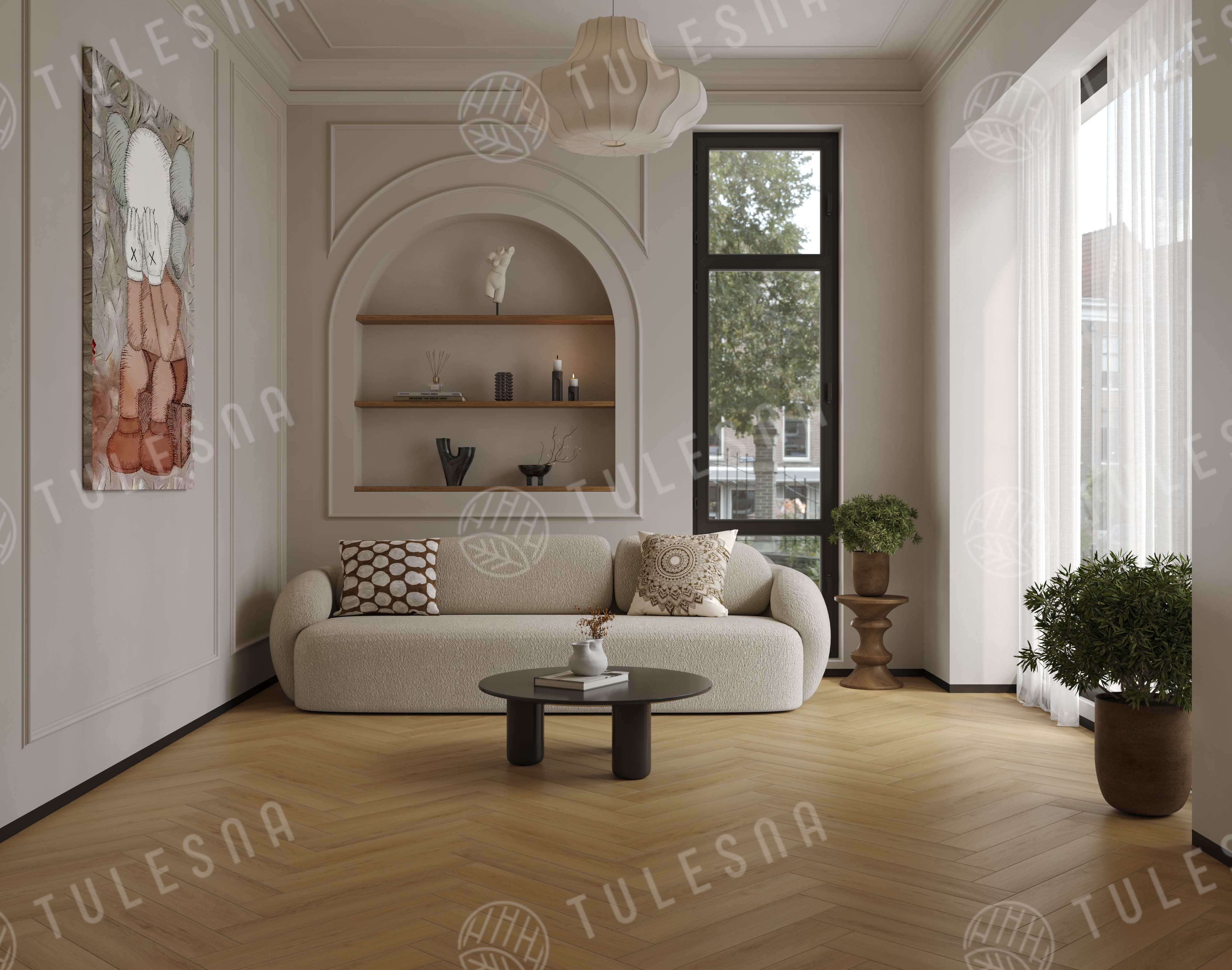Ламинат Tulesna Селена Паркет (Selene Parquet) 12/34 4V LF504-14 Горбея 121x605 фото 4