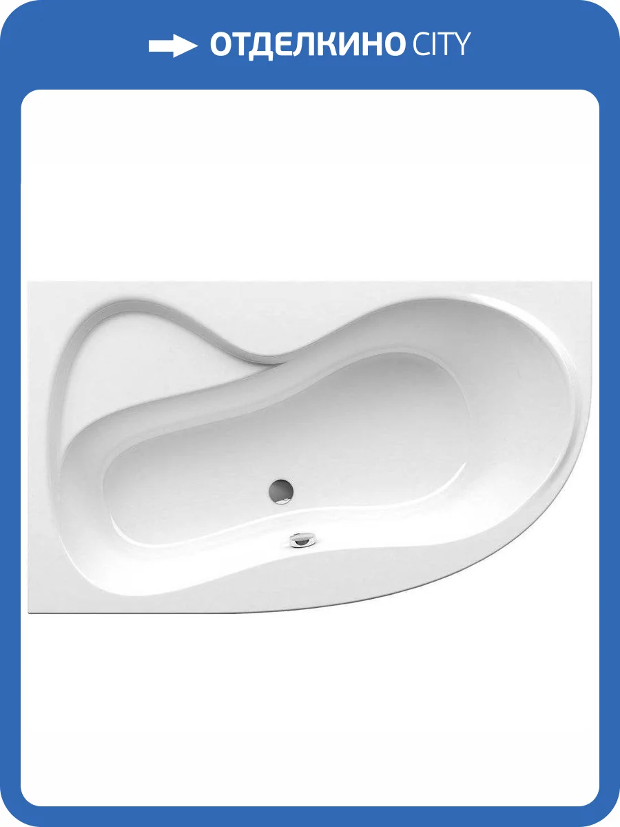 Акриловая ванна Ravak Rosa 95 150x95 левая, с ножками фото 8