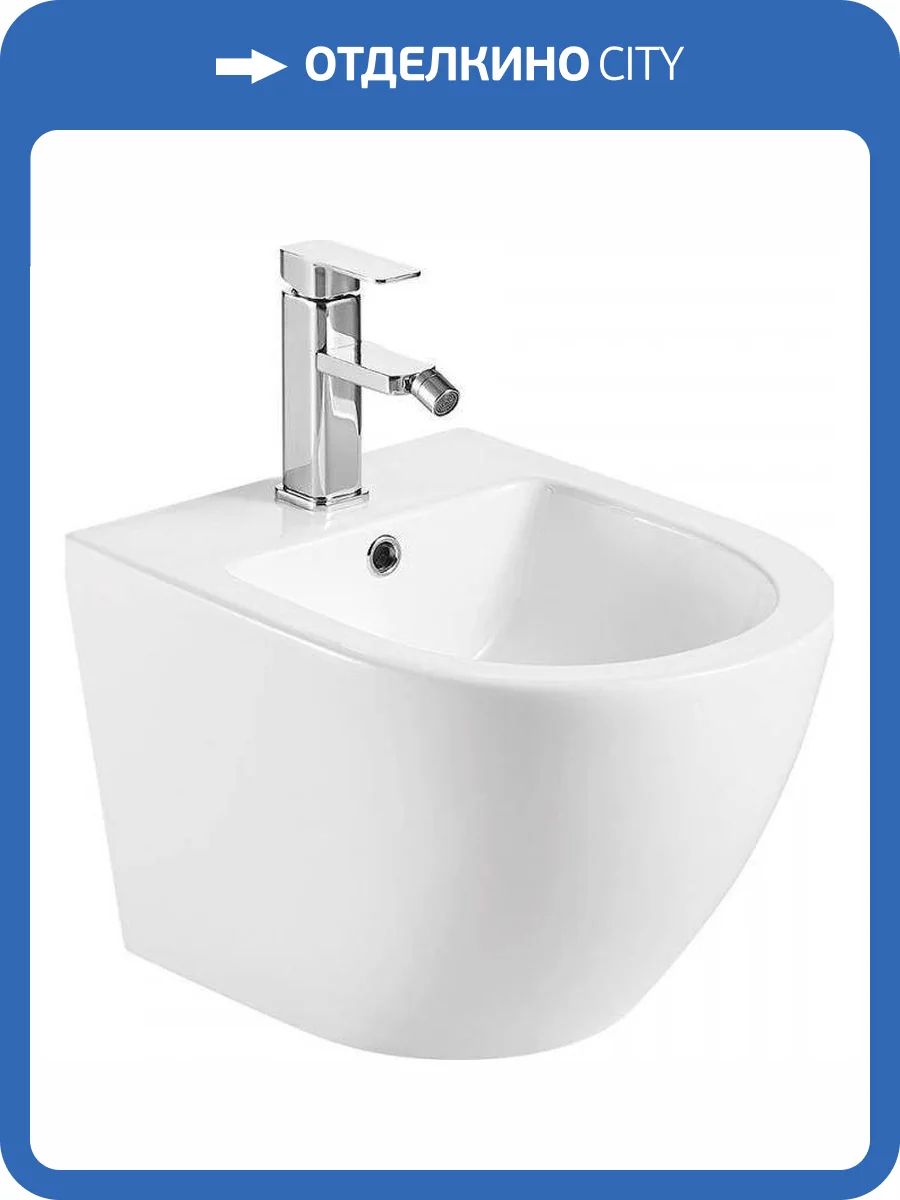 Биде подвесное AQUAme AQM2102 белое глянцевое фото 3