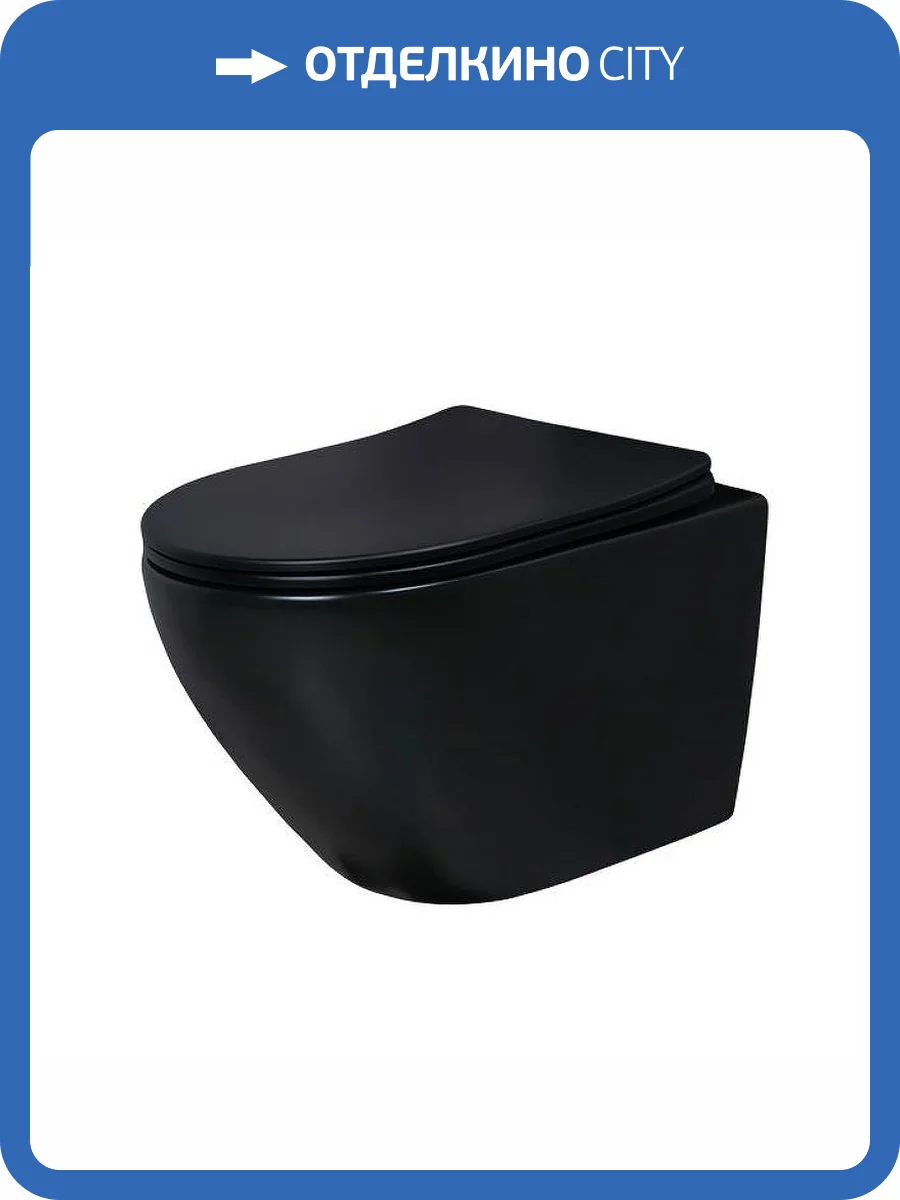 Унитаз подвесной Gid Convexo 62226Y Bm2198 черный матовый фото 13