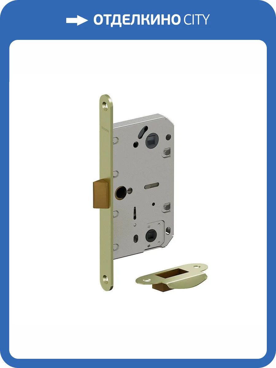 Межкомнатная защелка Bravo P-3-WC SG МатЗолото фото 2