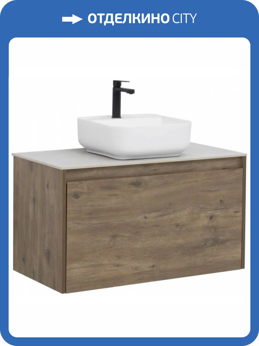 Тумба под раковину Aquanet Nova Lite 90 249517 дуб рустикальный фото 7