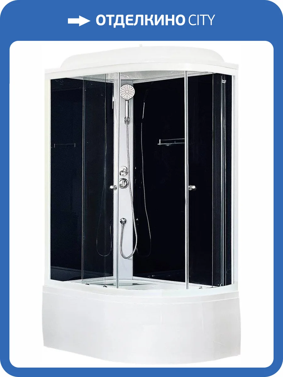 Душевая кабина Royal Bath BK RB8120BK5-BT-R с высоким поддоном, с сиденьем фото 5