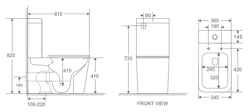Унитаз-компакт Weltwasser WW SK Gelbach 011 ST MT-GR безободковый, с микролифтом, серый матовый фото 2
