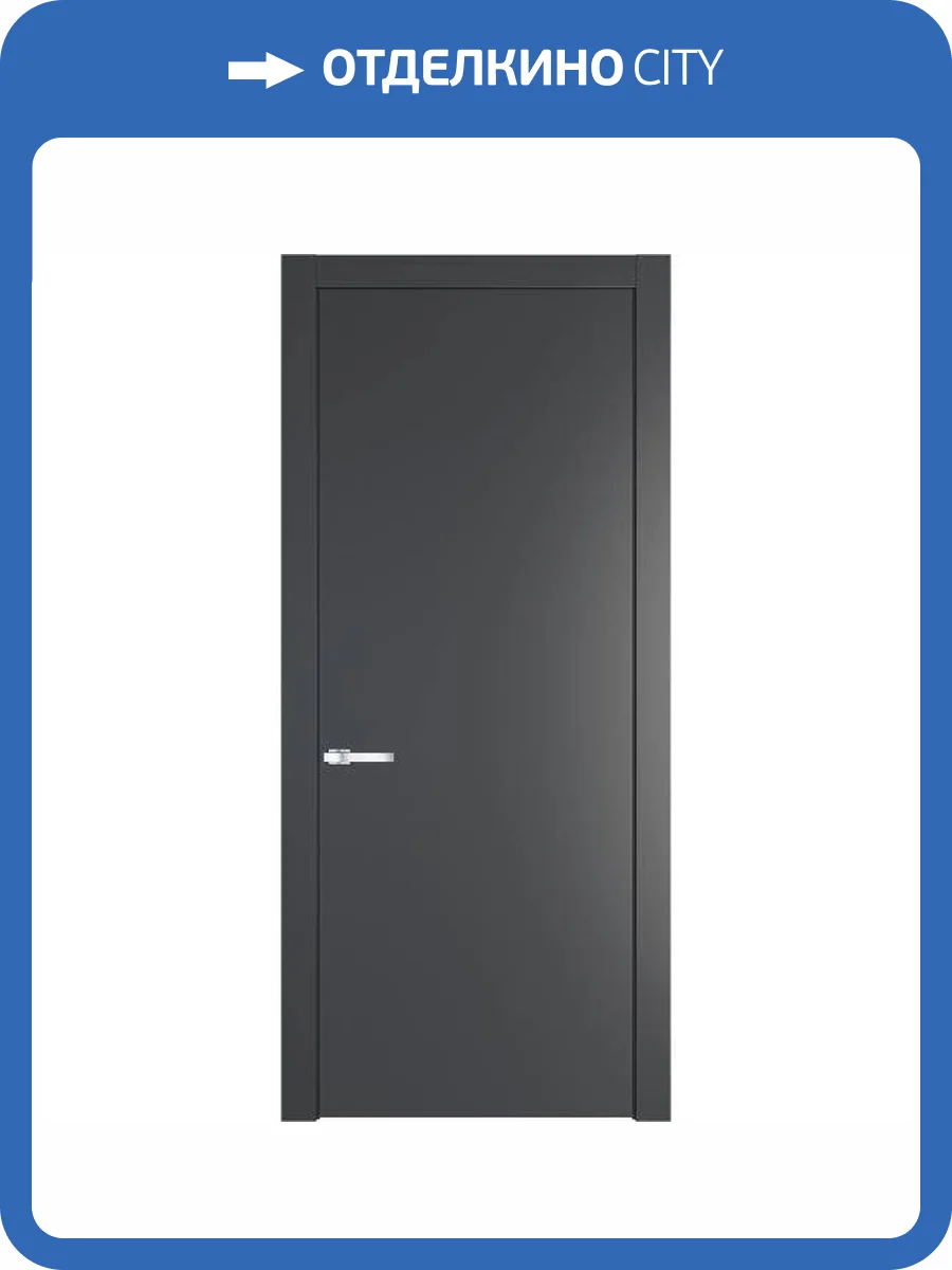 Межкомнатная дверь Profil Doors 1 PW полотно Графит 800x2000 фото 2