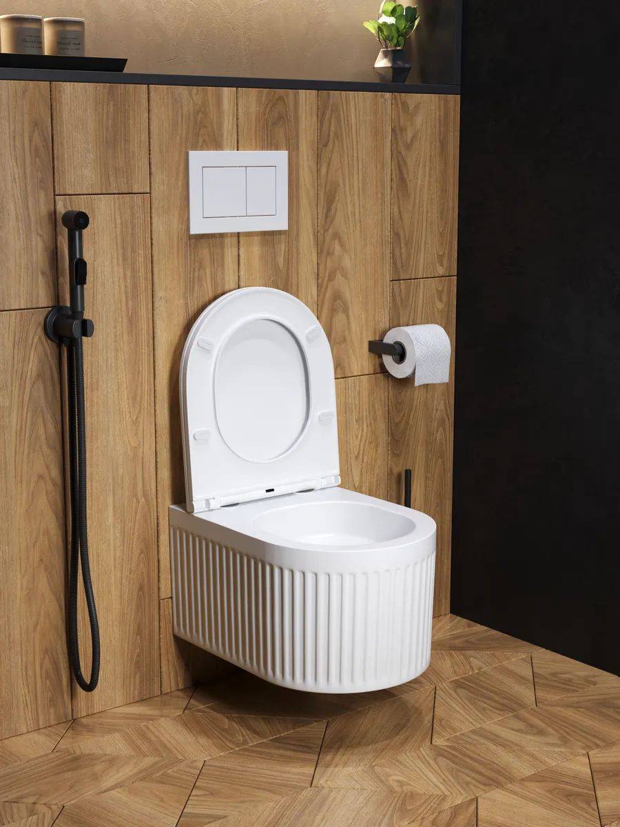 Унитаз подвесной Watersense Paula Vortex W00087 безободковый, сиденье микролифт фото 8