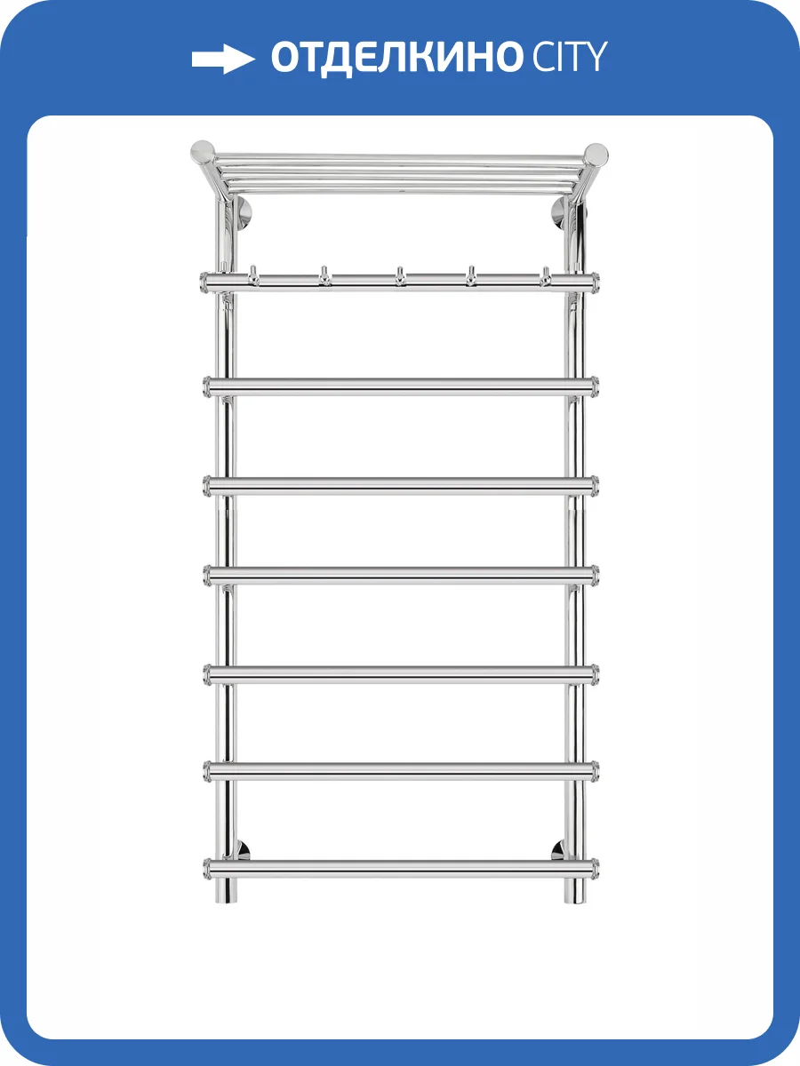 Полотенцесушитель электрический Secado Турин 4603777455453 1 КСП 100x60x70, R, хром фото 3