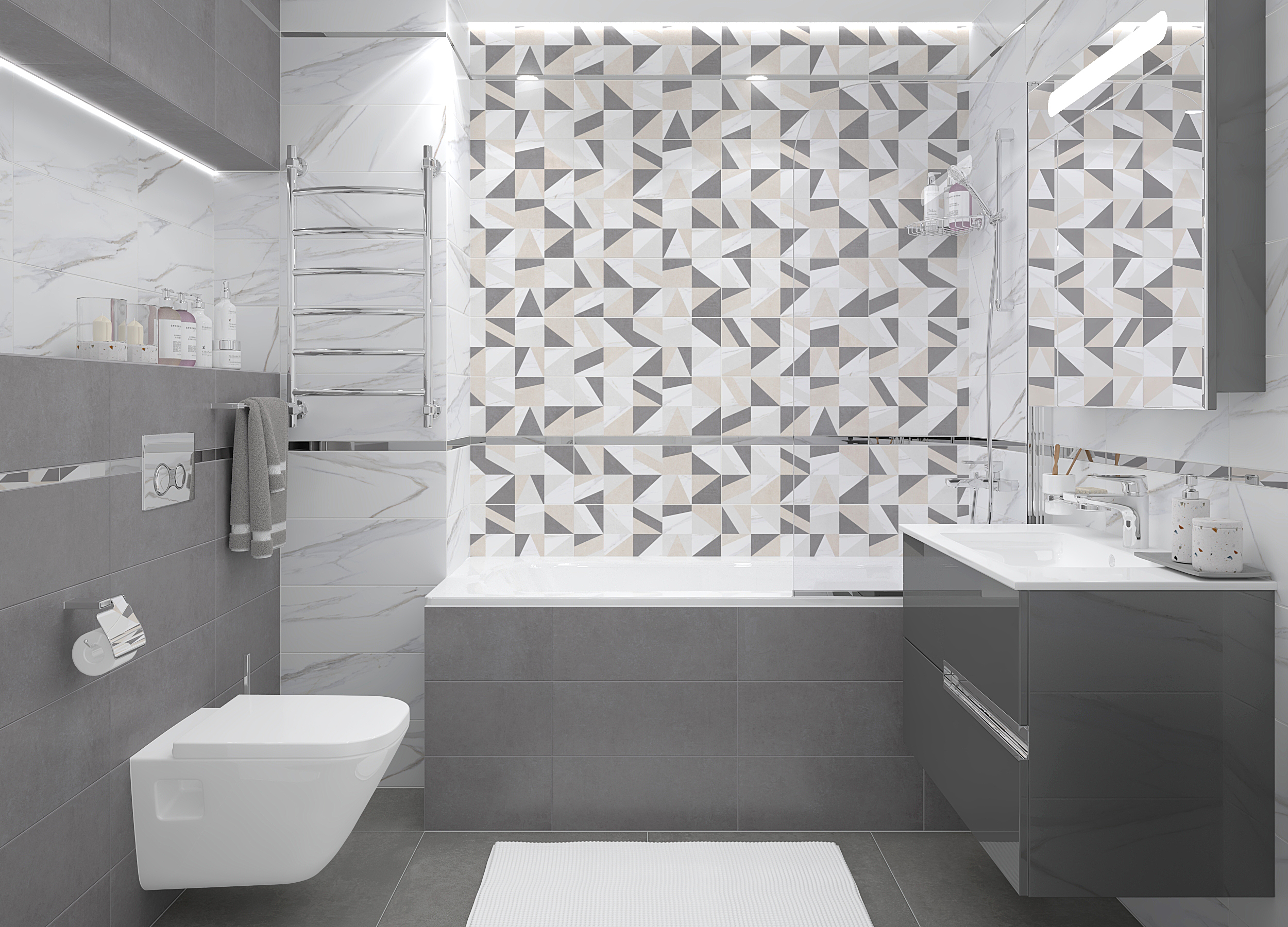 Laparet Elegance мозаика белый фото 2