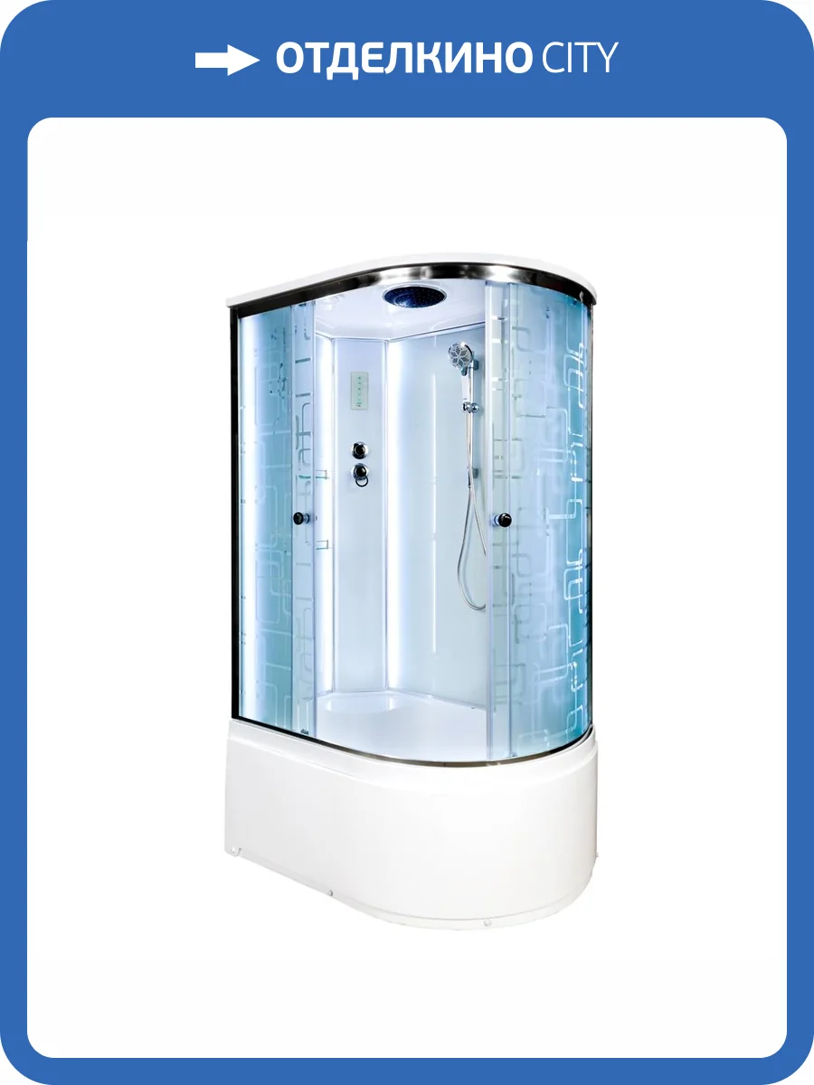 Душевая кабина AvaCan EM4511LLED с подсветкой, 110x80x220 фото 14