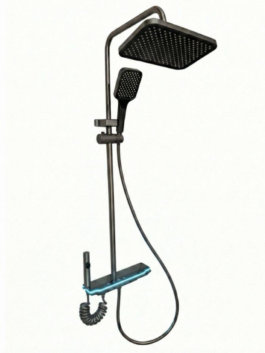 Душевая система Watersense Amelia Powerful W01817 графит фото 11