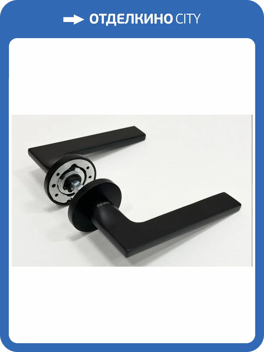 Дверная ручка Rucetti RAP 31 SLIM-R SC матовый хром фото 2