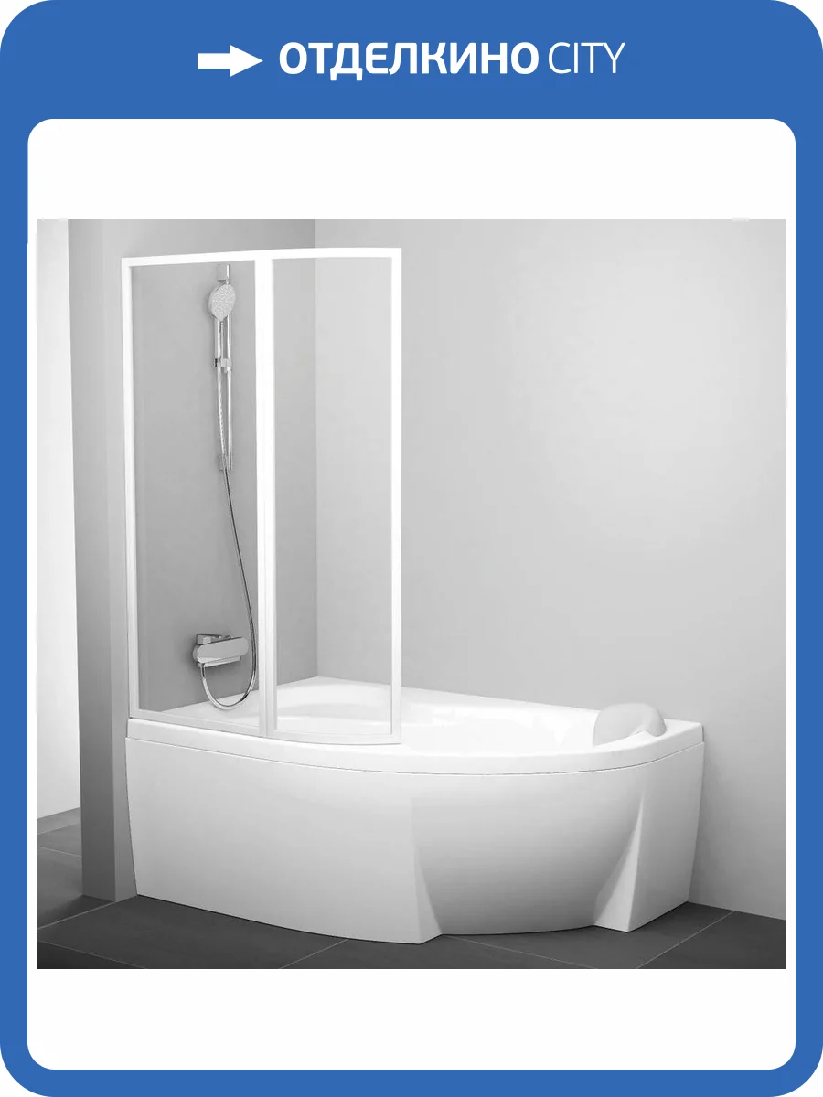 Шторка на ванну Ravak VSK2 Rosa 170 L Transparent фото 7