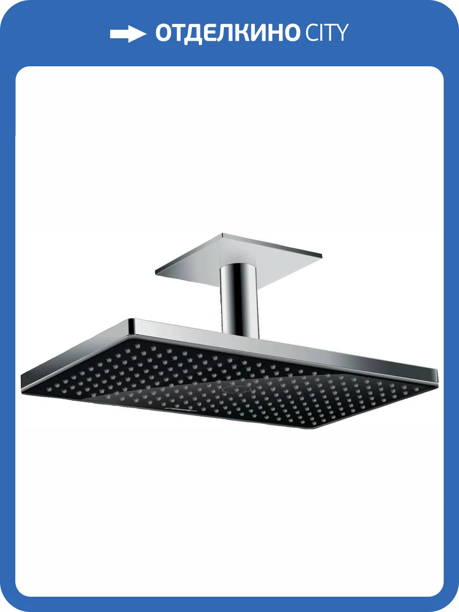 Верхний душ Hansgrohe Rainmaker 24002600 Select 460, черный, хром фото 3