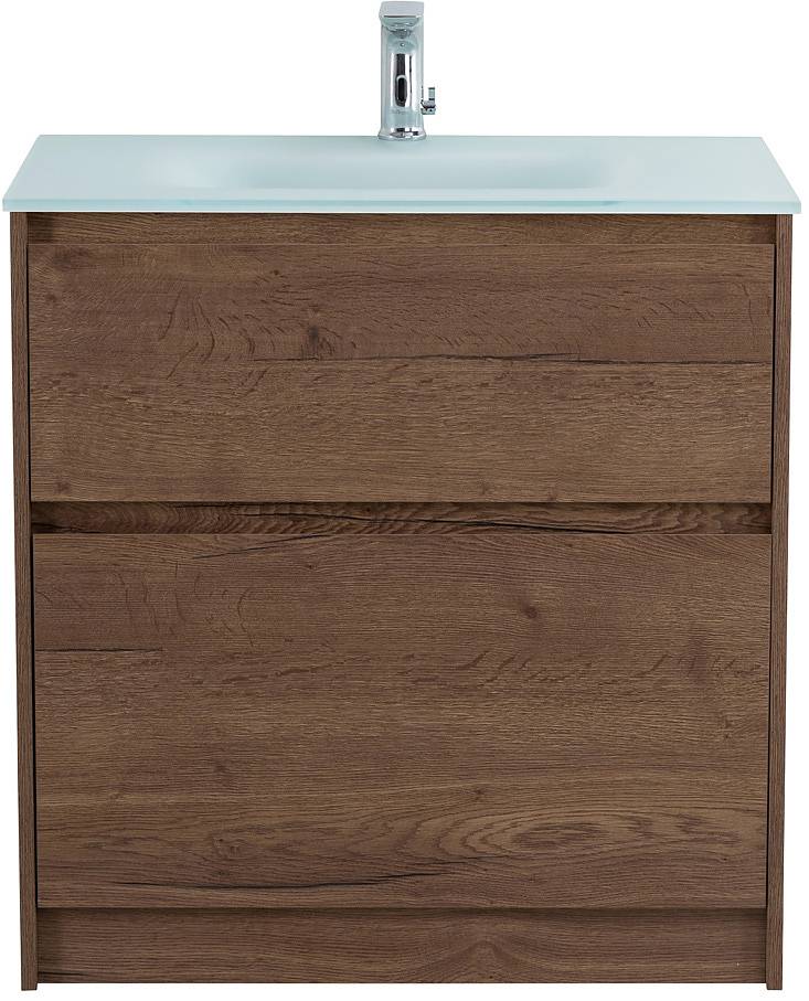 Тумба с раковиной Belbagno Kraft KRAFT-800-2C-PIA-RT 80x46x83 Rovere ...