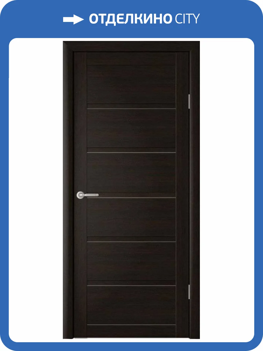 Межкомнатная дверь Albero Вена глухая тёмный кипарис 700x2000 фото 2
