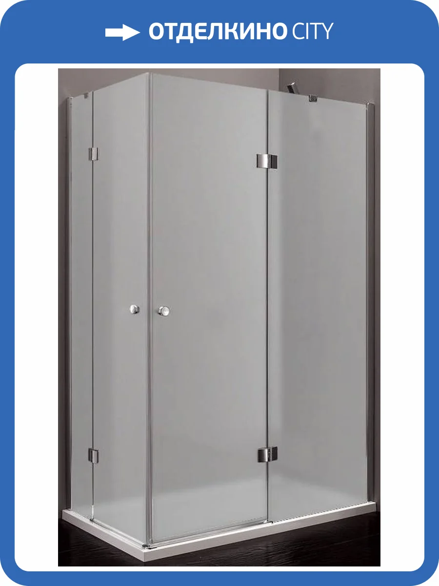 Душевой уголок Cezares VERONA-W-AH-2-120/100-P-Cr-R профиль хром, стекло матовое, 120x100x195 фото 3