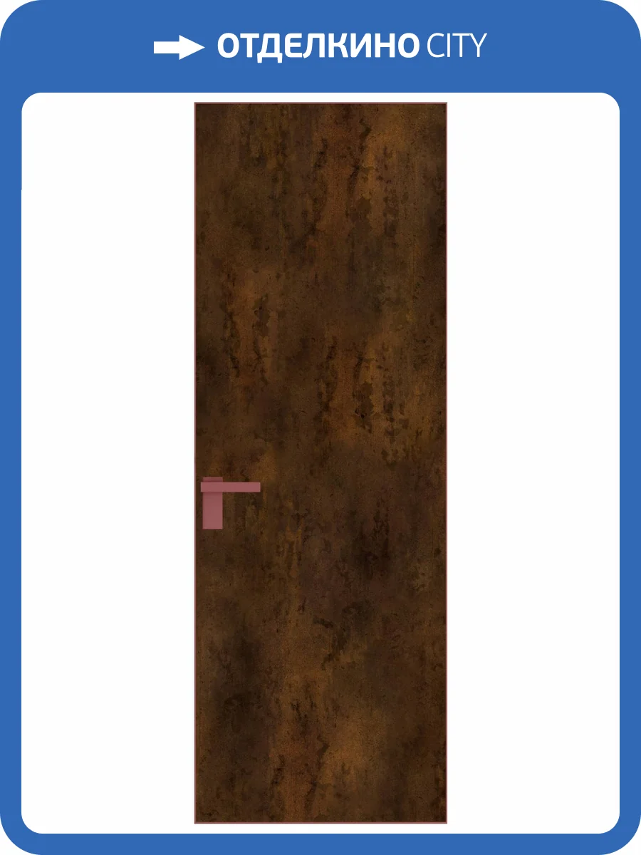 Межкомнатная дверь Profil Doors 1 AGK цвет профиля Красный антрацит, алюминиевая панель бронза 800x2000 фото 2