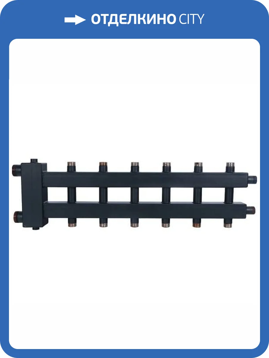 Коллектор Rommer с гидроразделителем на 3+3+1 контура 1 1/2 фото 8