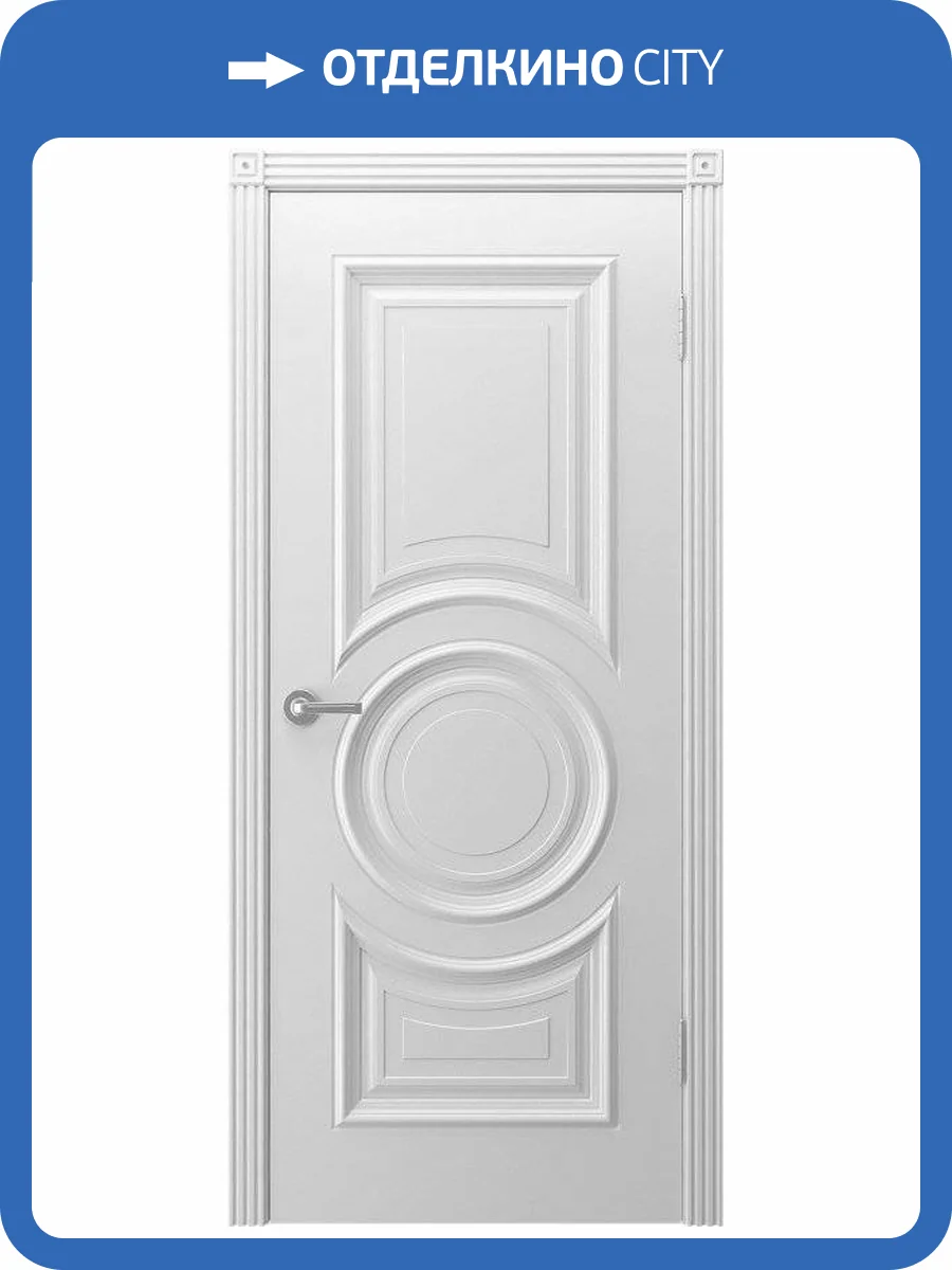 Межкомнатная дверь эмаль Шейл Дорс Богема, глухая, белый 600x2000 фото 2